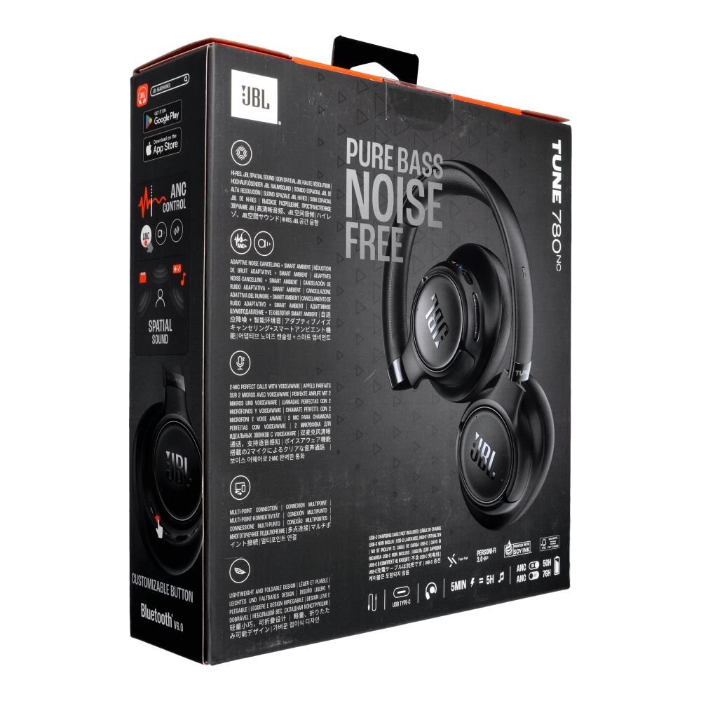 JBL Tune 780NC vezeték nélküli fejhallgató fekete (JBLT780NCBLK)-9