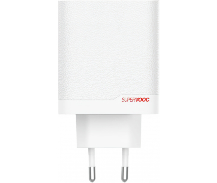 OnePlus SUPERVOOC 120W Dual USB-A + USB-C Utazótöltő + USB-C/USB-C Kábel Fehér-2