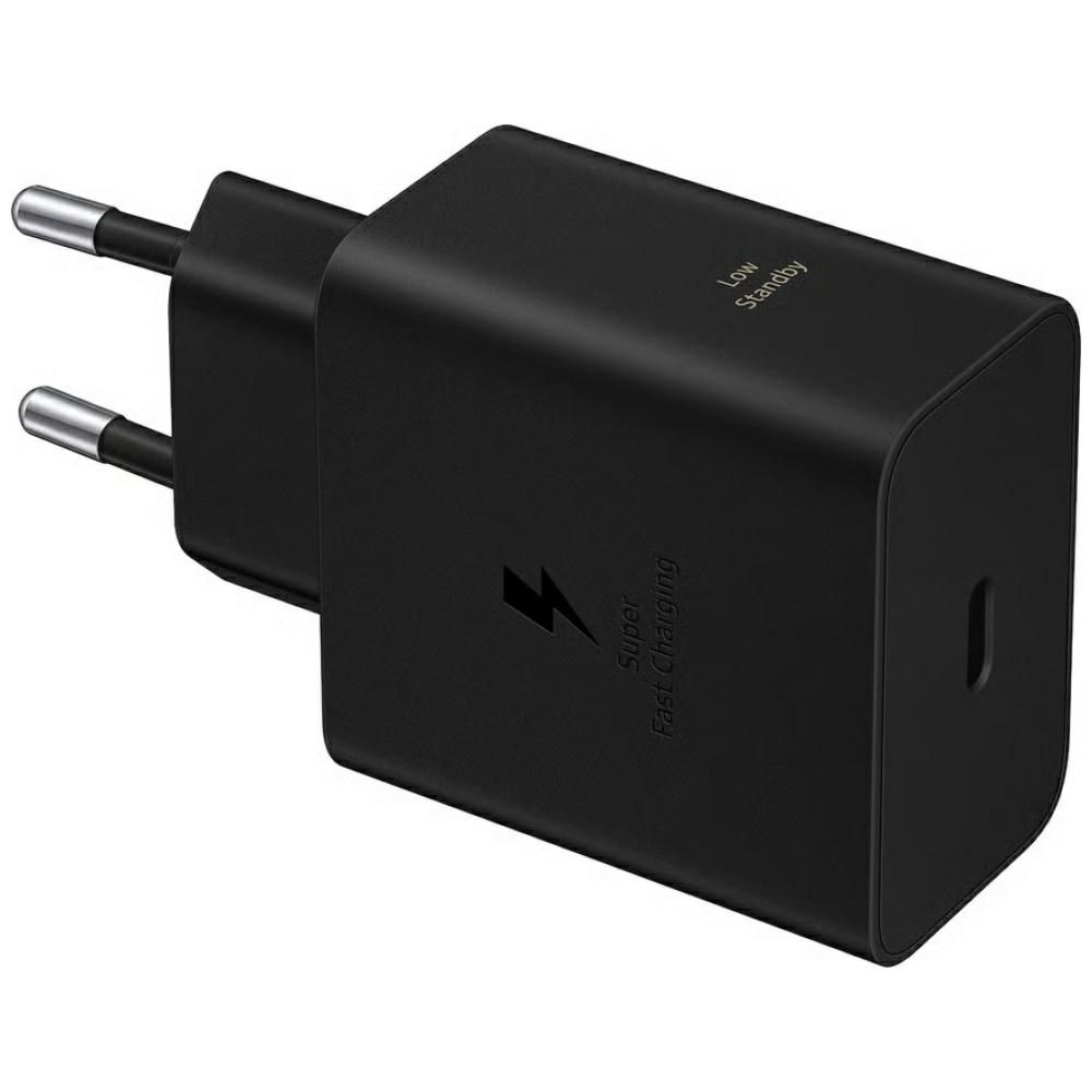 Hálózati töltő Samsung, 60W, 3A, 1 x USB-C, Fekete EP-T6010NBEGWW-1