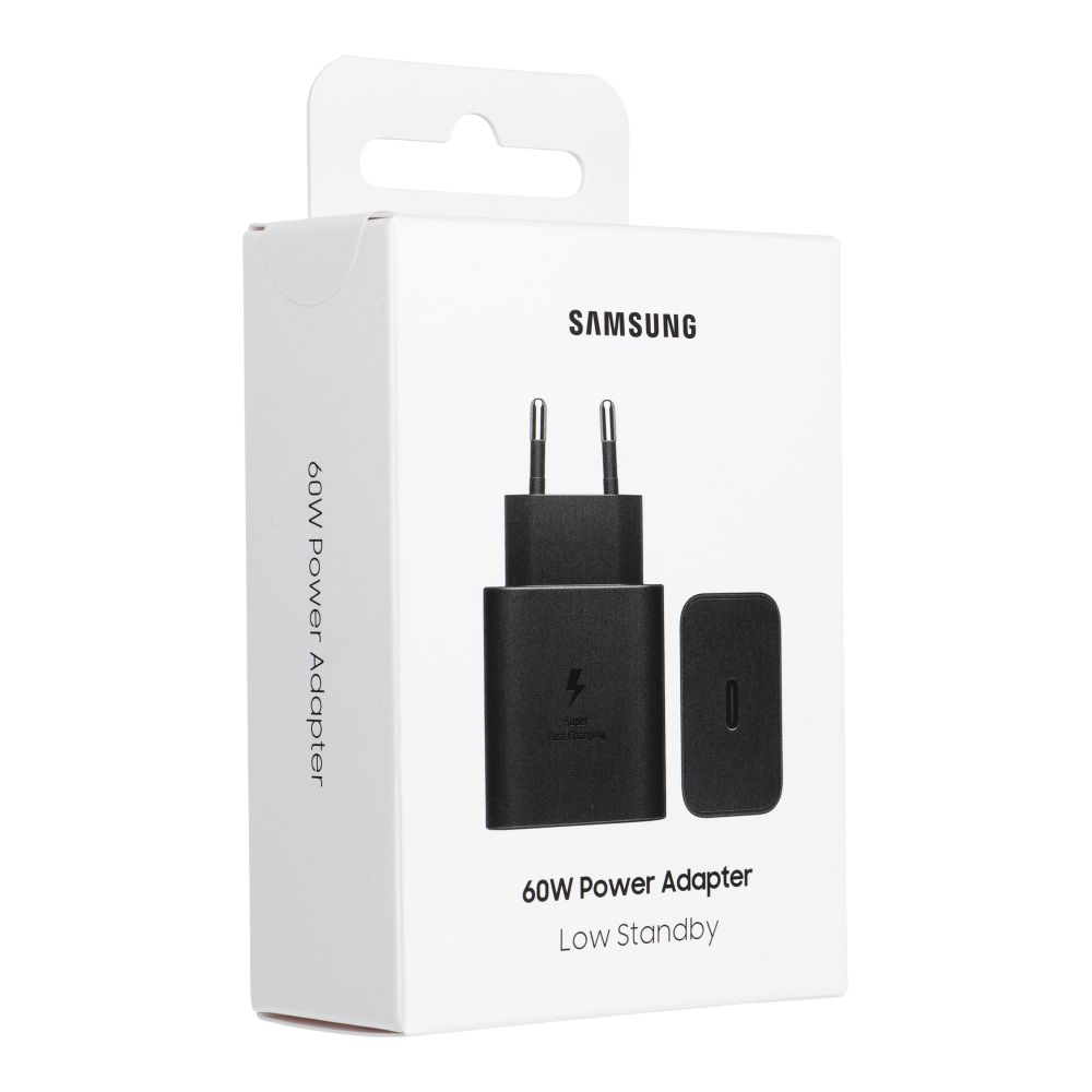 Hálózati töltő Samsung, 60W, 3A, 1 x USB-C, Fekete EP-T6010NBEGWW-4