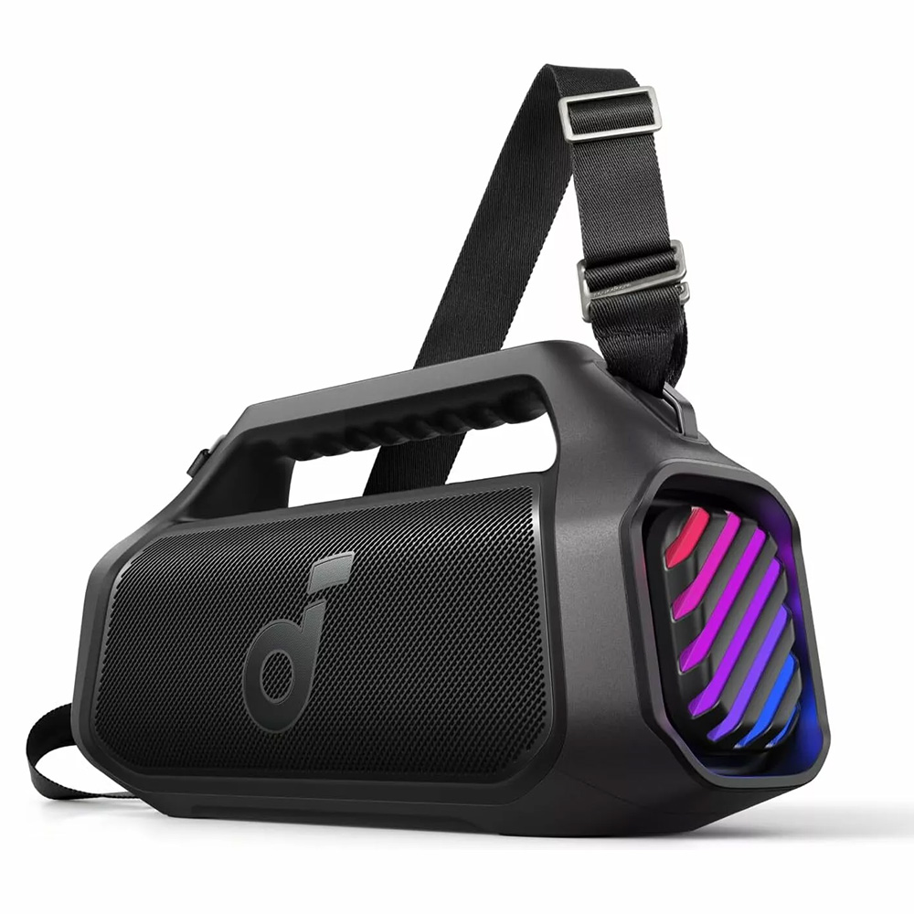 Anker - Vezeték nélküli hangszóró SoundCore Boom 2 Plus (A3134011) - Bluetooth 5.3, 140W, BassUp 2.0, Power Bank, IPX7, RGB - Fekete-0