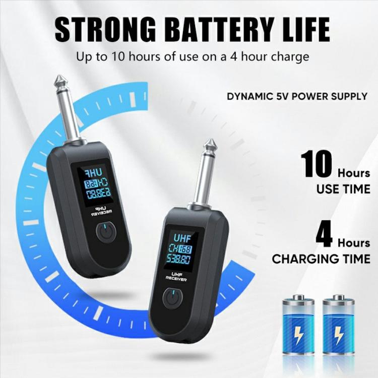 K1 Kézi mikrofon vezeték nélküli átalakító, 2 Adó XLR + 1 Vevő 6.35 JACK-5