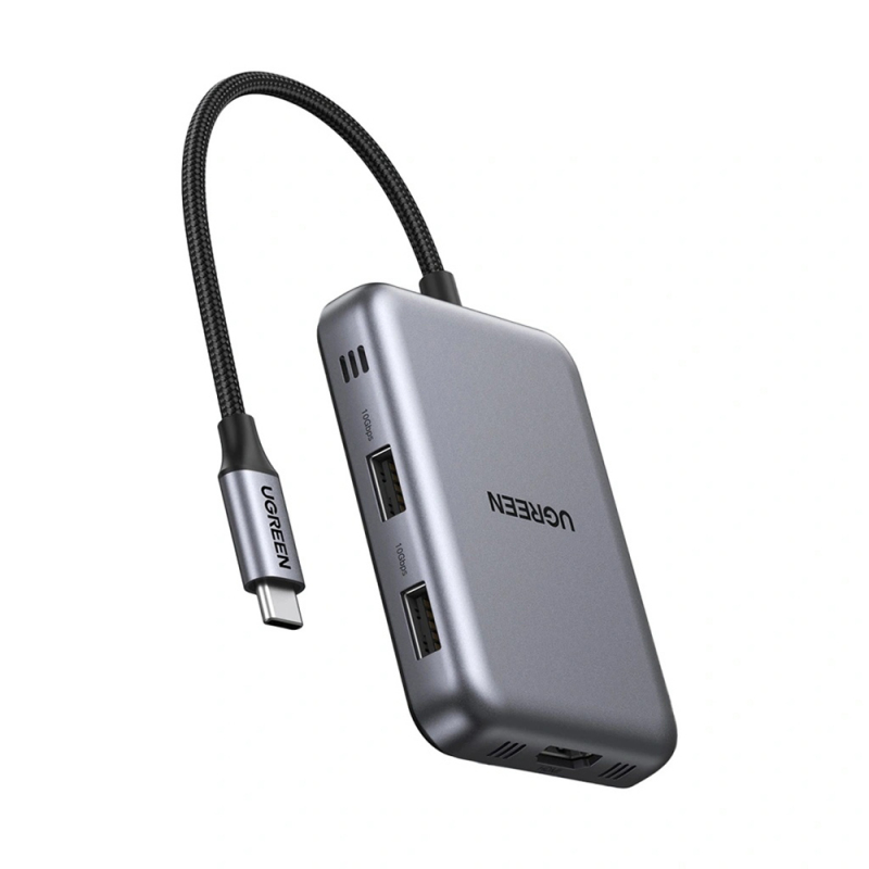 USB-C Hub UGREEN CM896 (65759), 7 az 1-ben, Szürke-2