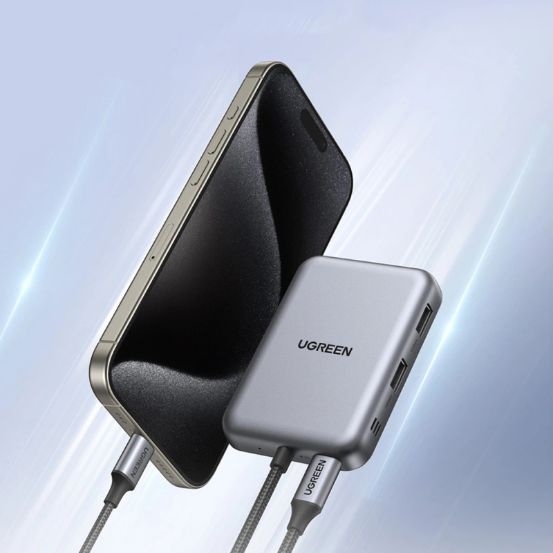 USB-C Hub UGREEN CM896 (65759), 7 az 1-ben, Szürke-5