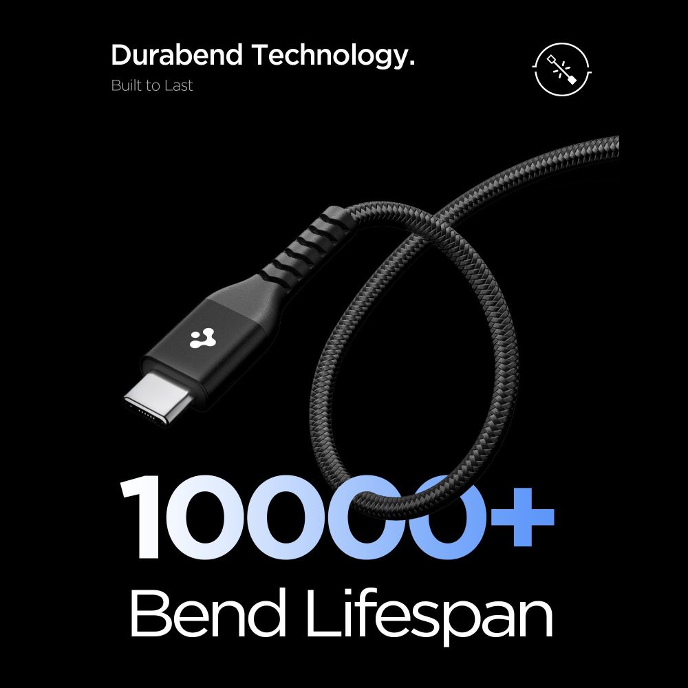 Spigen EB10010CCA Essential Type-C kábel 100w 100cm fekete-3