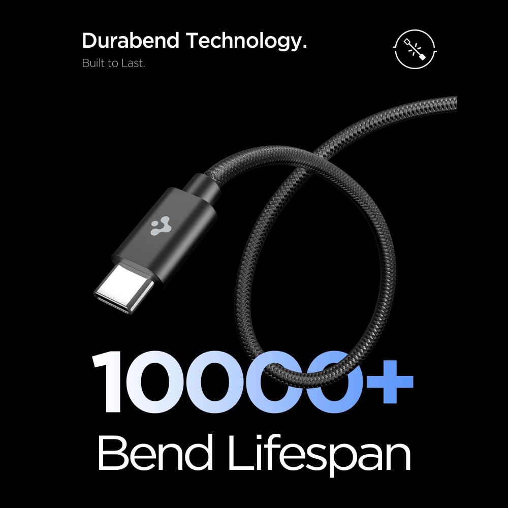 Spigen EE451EU Essential 1-portos hálózati töltő 45W + USB-C kábel fekete-4