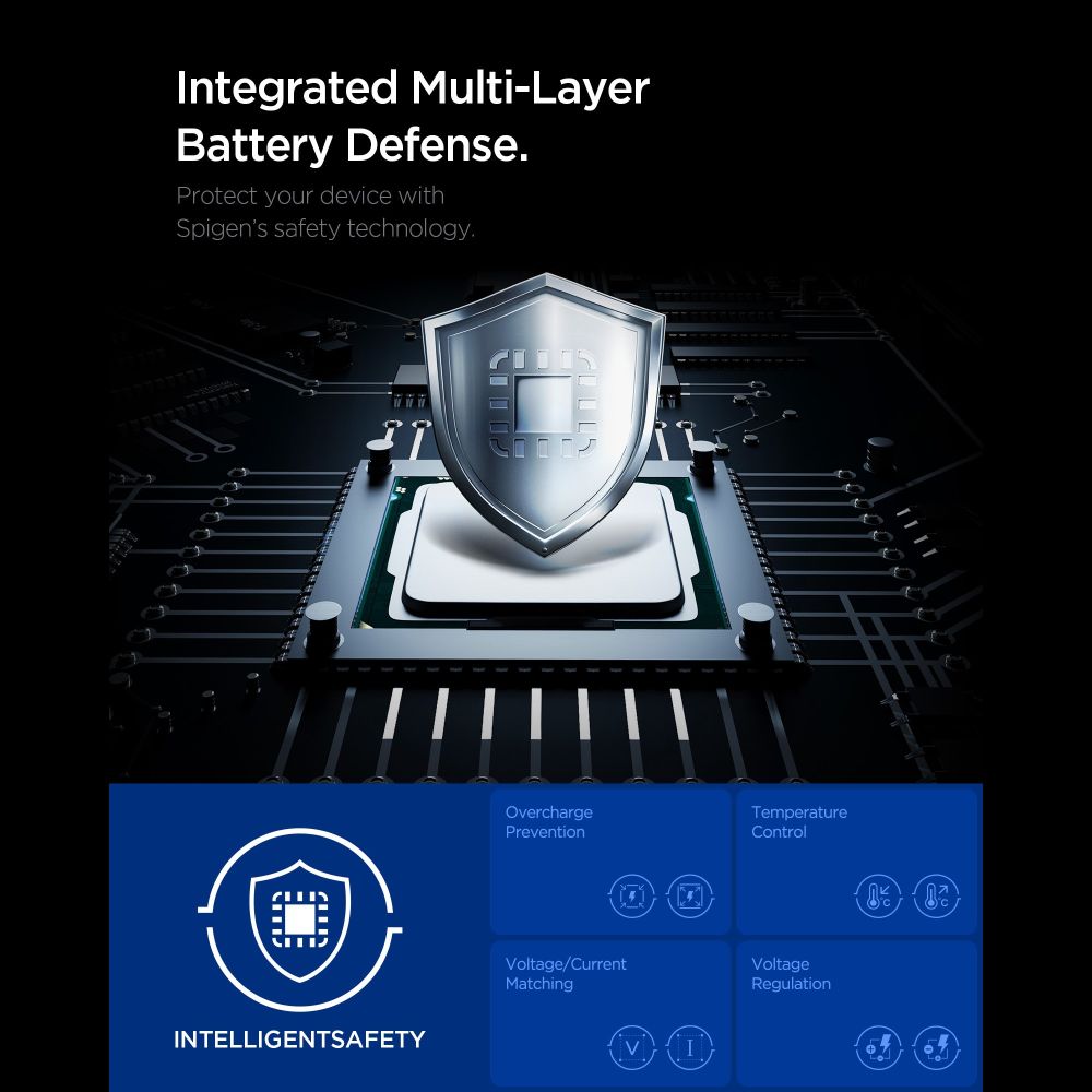 Spigen EE451EU Essential 1-portos hálózati töltő 45W + USB-C kábel fekete-5