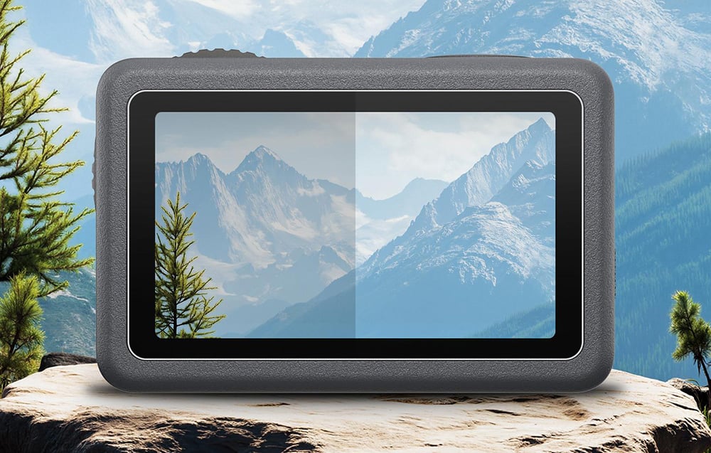 Puluz edzett üveg szett DJI Osmo Action 6-hoz (3 db) üvegfólia-4