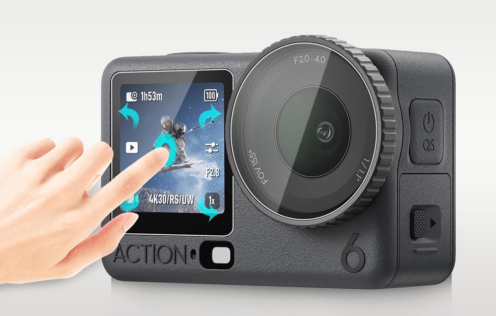 Puluz edzett üveg szett DJI Osmo Action 6-hoz (3 db) üvegfólia-6