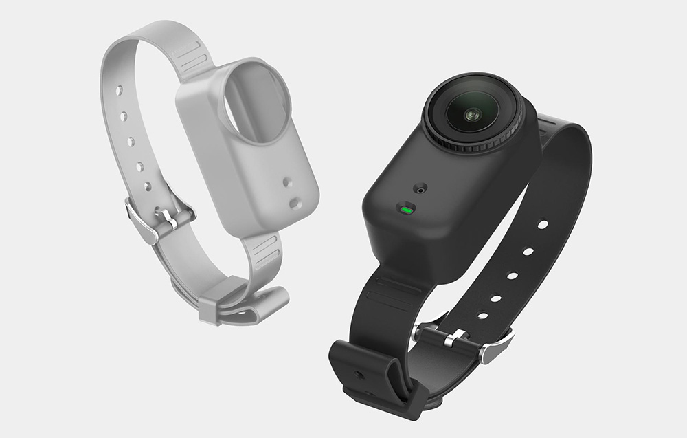 Puluz Szilikon pánt / Háziállat nyakörv DJI Osmo Nano-hoz (Szürke)-1