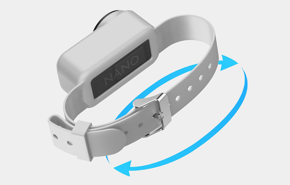 Puluz Szilikon pánt / Háziállat nyakörv DJI Osmo Nano-hoz (Szürke)-3