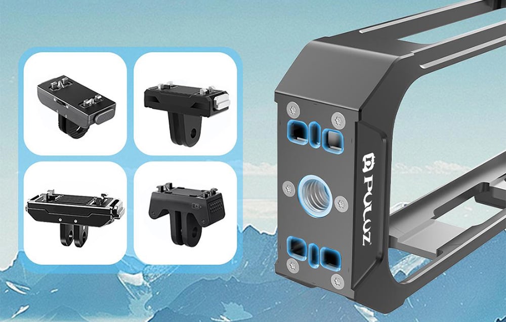 Puluz fém védő tok Insta 360 X4 Air (szürke) tok-3