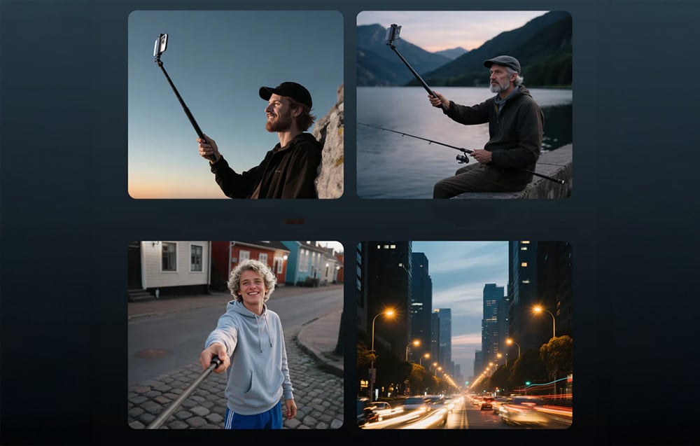 TELESIN Power markolatú szelfibot (Powerbankkal) S1-CSS-05-4