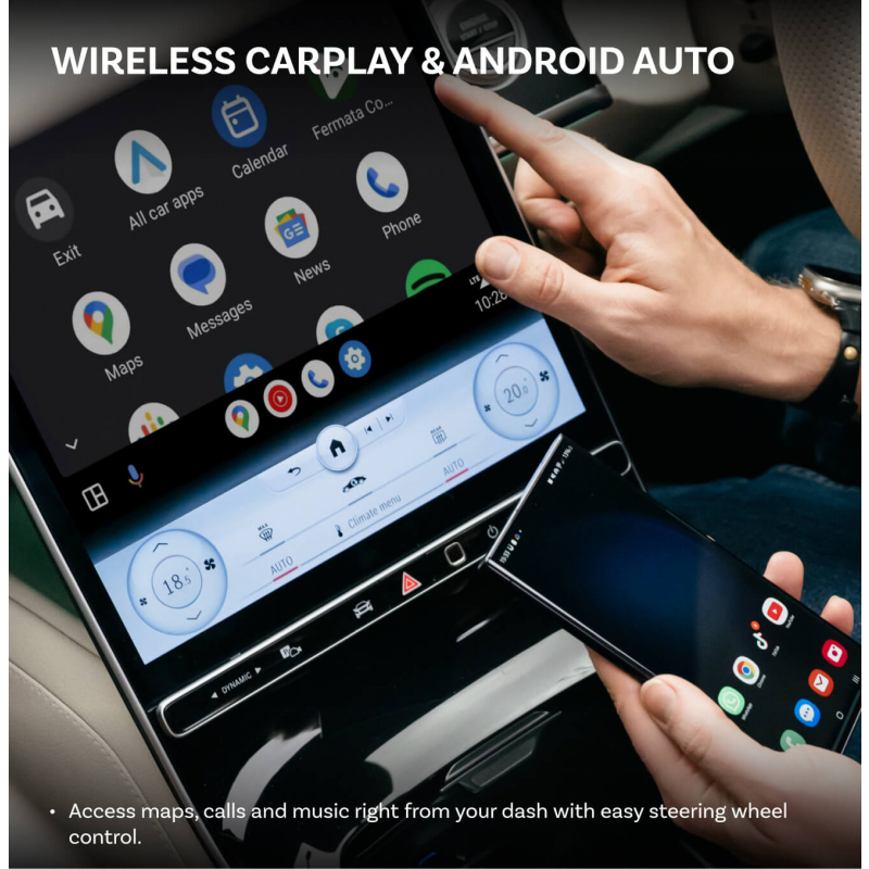 Wireless Carplay / Android Auto Adapter Ottocast OttoAibox P3 Pro iPhone / Android sorozathoz, Fekete PCS61-T-6