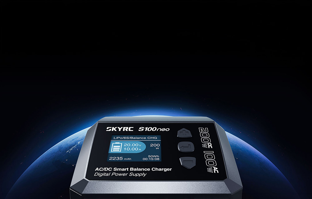 SkyRC S100neo AC/DC Intelligens Balance Töltő-5