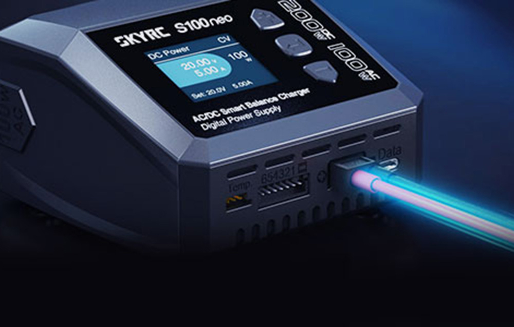 SkyRC S100neo AC/DC Intelligens Balance Töltő-10