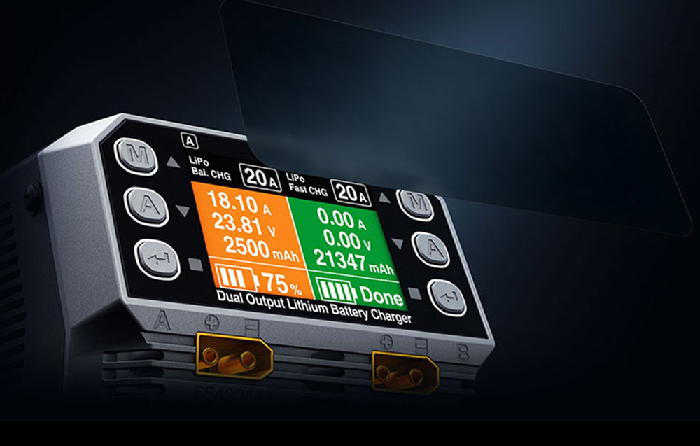 SkyRC PC1080neo Kétcsatornás Lítium Akkumulátor Töltő-4
