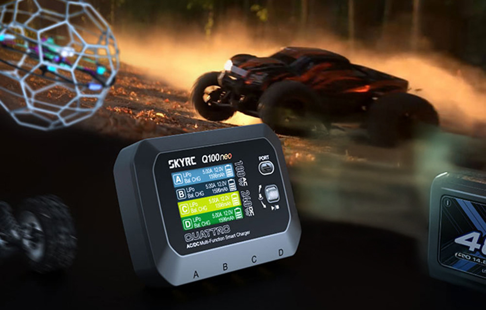 SkyRC Q100neo AC/DC Többfunkciós Intelligens Töltő-11