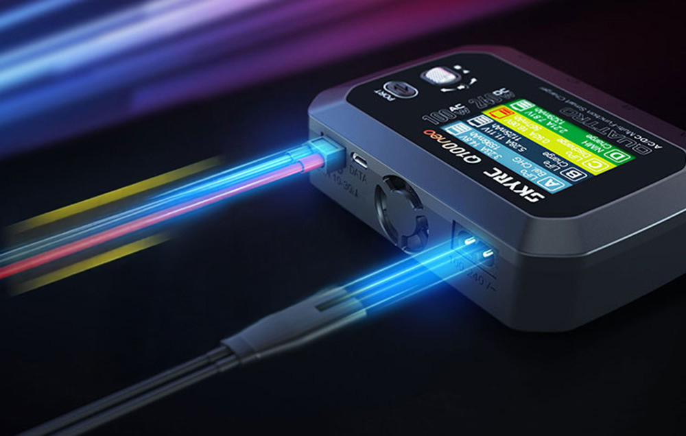 SkyRC Q100neo AC/DC Többfunkciós Intelligens Töltő-9