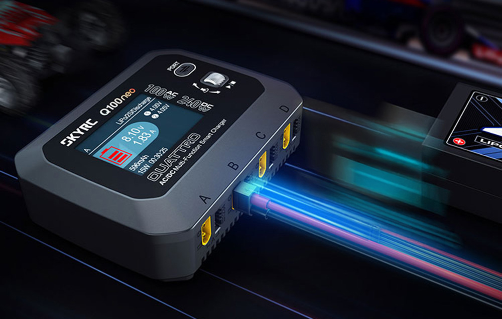 SkyRC Q100neo AC/DC Többfunkciós Intelligens Töltő-3