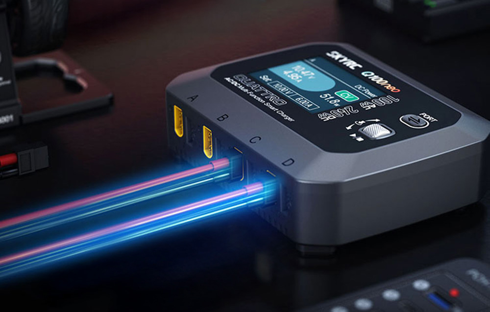 SkyRC Q100neo AC/DC Többfunkciós Intelligens Töltő-5