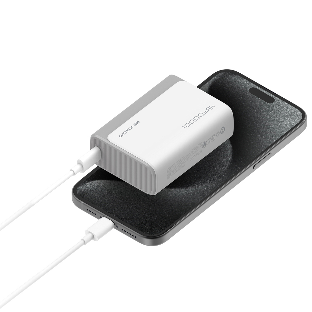 CUKTECH 30W 10000mAh Power Bank 1C1A - CP13- Szürke szín-6