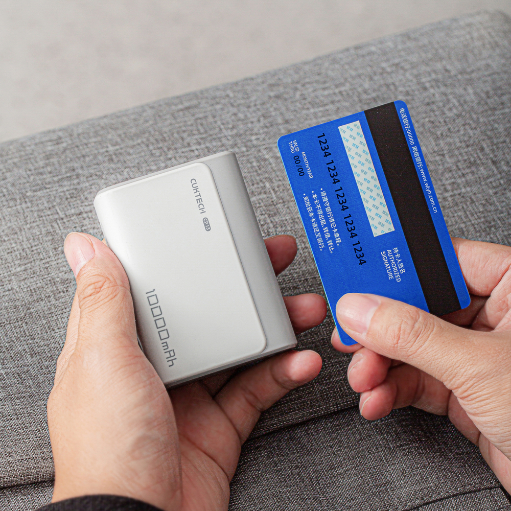 CUKTECH 30W 10000mAh Power Bank 1C1A - CP13- Szürke szín-5