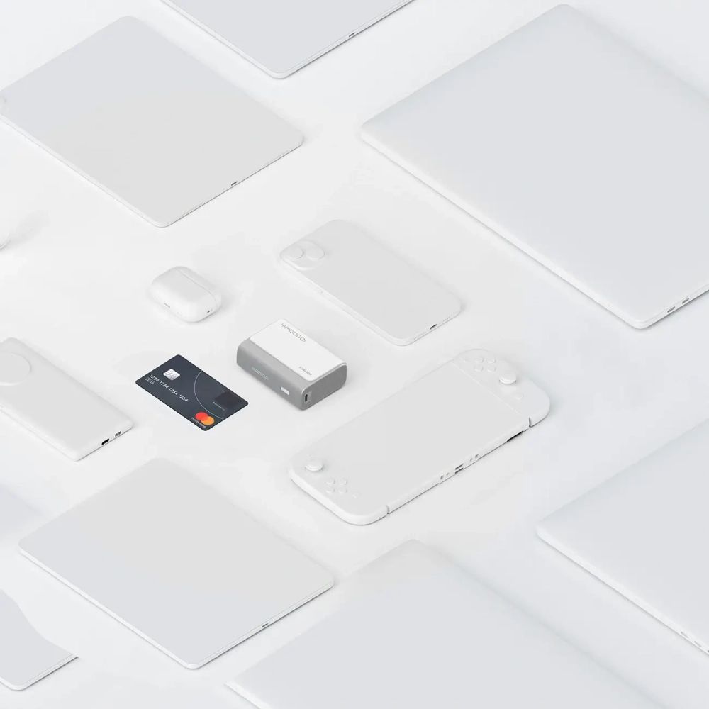 CUKTECH 30W 10000mAh Power Bank 1C1A - CP13- Szürke szín-3