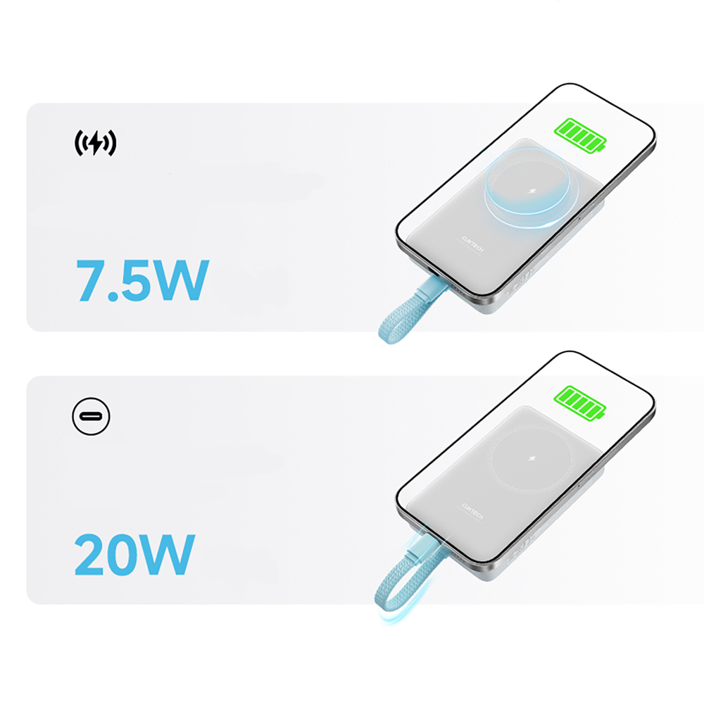 Cuktech CP132ML 10000 mAh Magnetic Power Bank - White-5