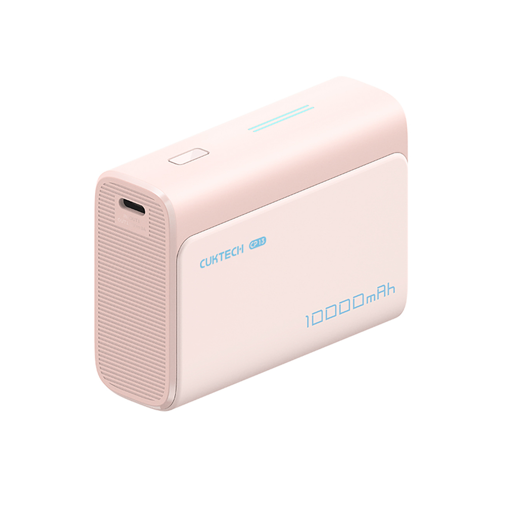 Powerbank Cuktech CP13 30W 10000mAh USB-C + USB-A - rózsaszín-0