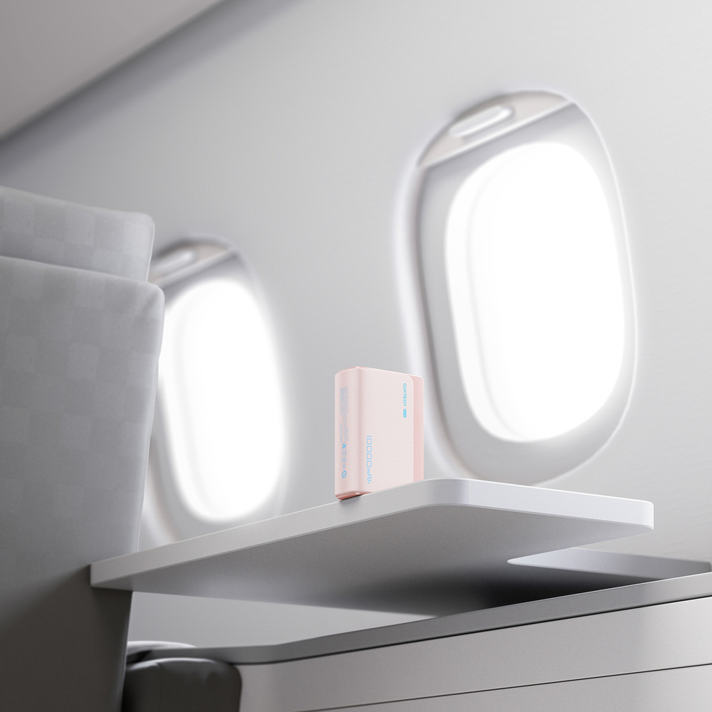 Powerbank Cuktech CP13 30W 10000mAh USB-C + USB-A - rózsaszín-5