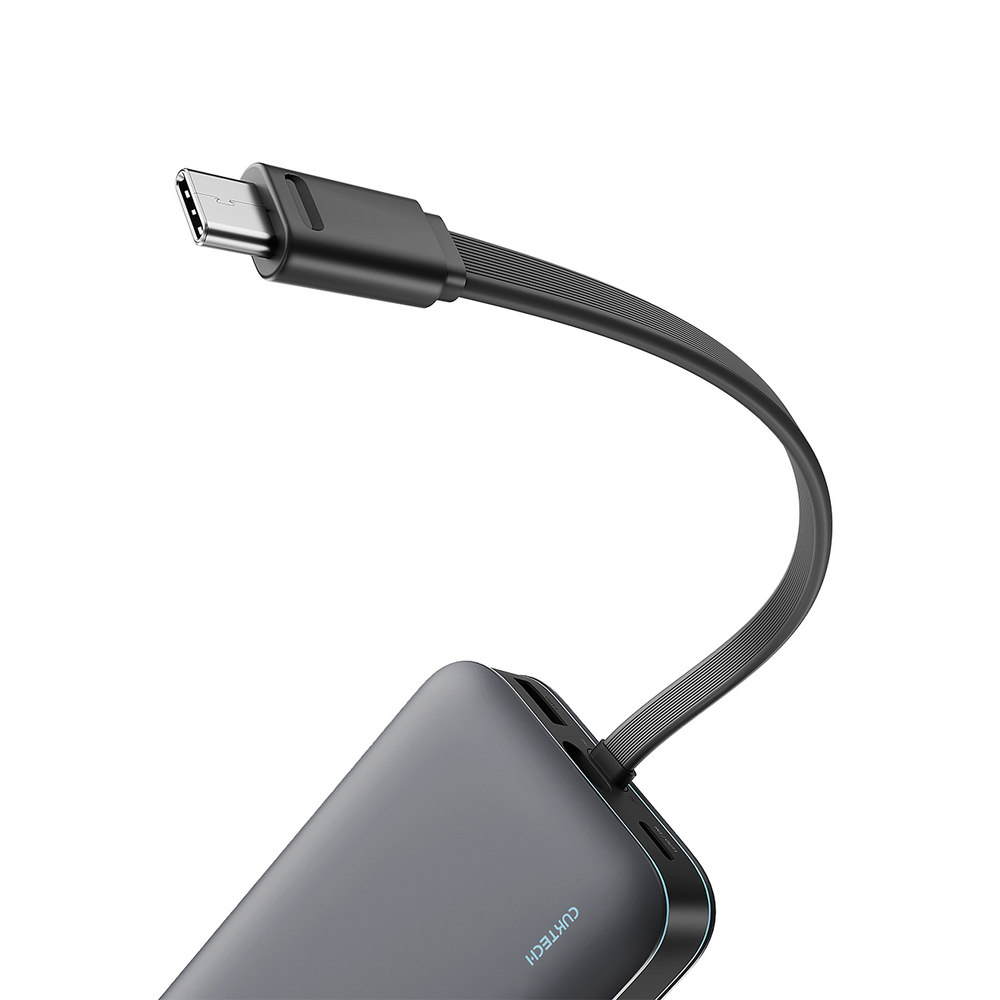 Cuktech LPB200N 40W 20000mAh Powerbank beépített kábellel - Szürke-14