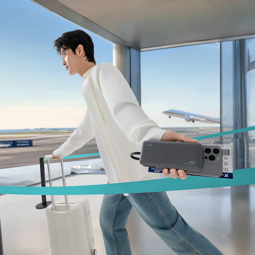 Cuktech LPB200N 40W 20000mAh Powerbank beépített kábellel - Szürke-3