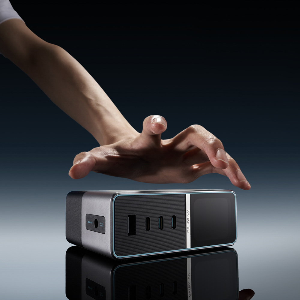 Cuktech TA3005U 300W GaN 5 az 1-ben tölőállomás Digitális Kijelzővel - Ezüst-1