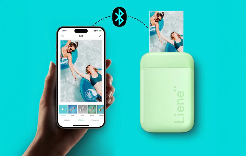 Liene Pearl Hordozható Fotónyomtató 2x3