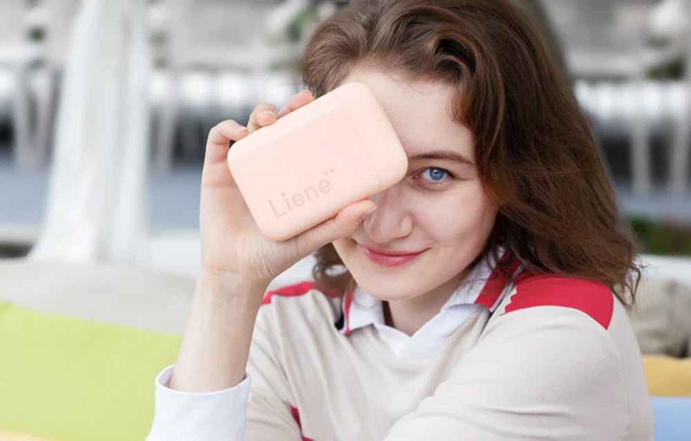 Liene Pearl hordozható fotónyomtató (rózsaszín)-6