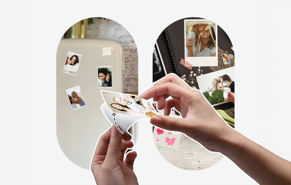 Liene Pearl hordozható fotónyomtató (rózsaszín)-4