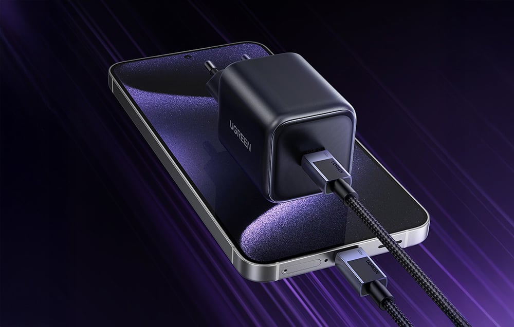 UGREEN X524 45W USB-C GaN Töltő Fekete + Kábel 1m-7