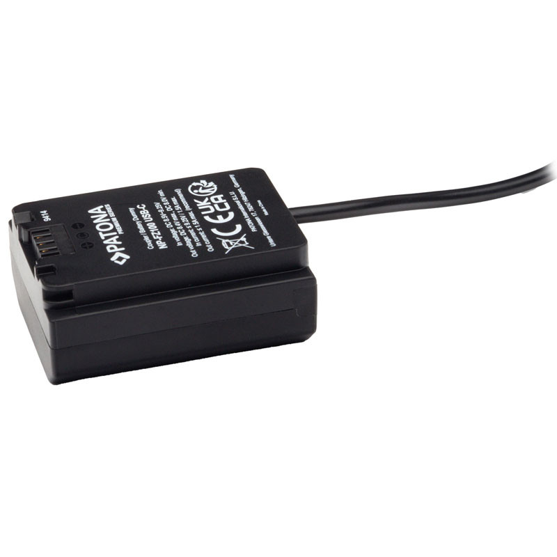 Patona Premium USB-C Input akkumulátor adapter Sony NP-FZ100-hoz-1
