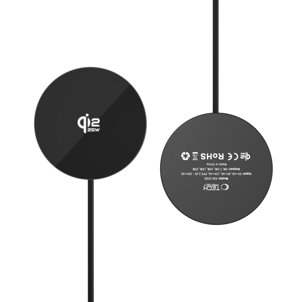 A50 Tech-protect Magnetic Magsafe Vezeték nélküli Töltő 25W Qi2.2 Fekete-3