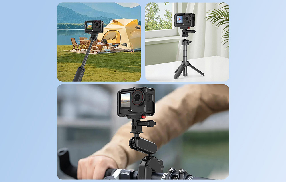 Puluz fém védőtok hidegcipős rögzítéssel a DJI Osmo Action 6-hoz tok-3