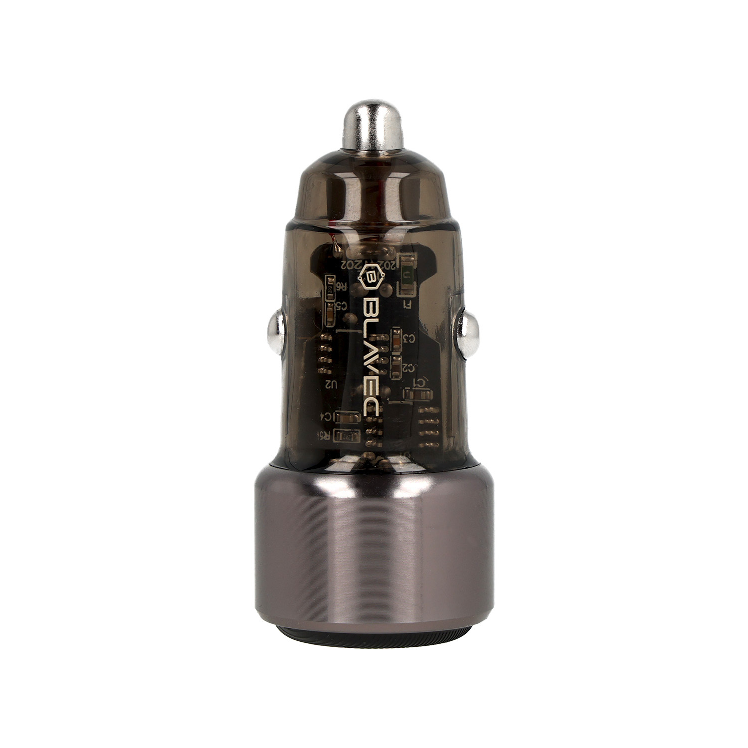 Blavec Autós töltő BS-05B-C Nitro - USB + Type C - QC 3.0 18W PD 65W Type C to Type C kábellel (CCBS05BCN-UCB) fekete-2