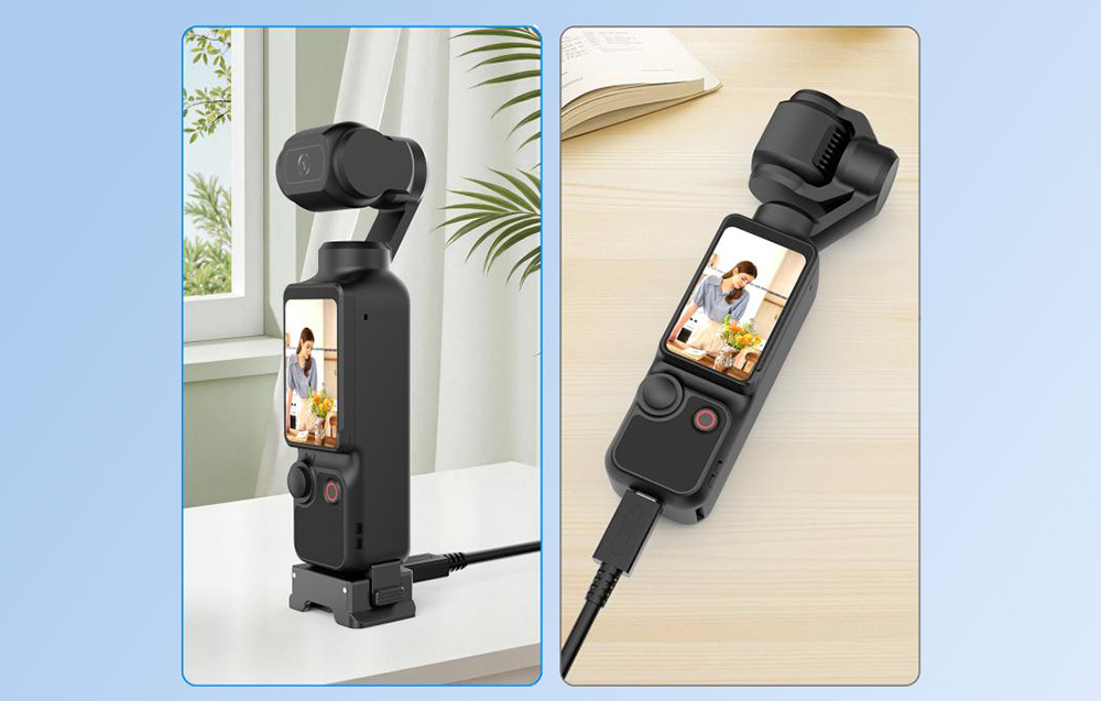 Puluz adapter gyorscsatlakozóval és töltési funkcióval a DJI Osmo Pocket 3-hoz-2