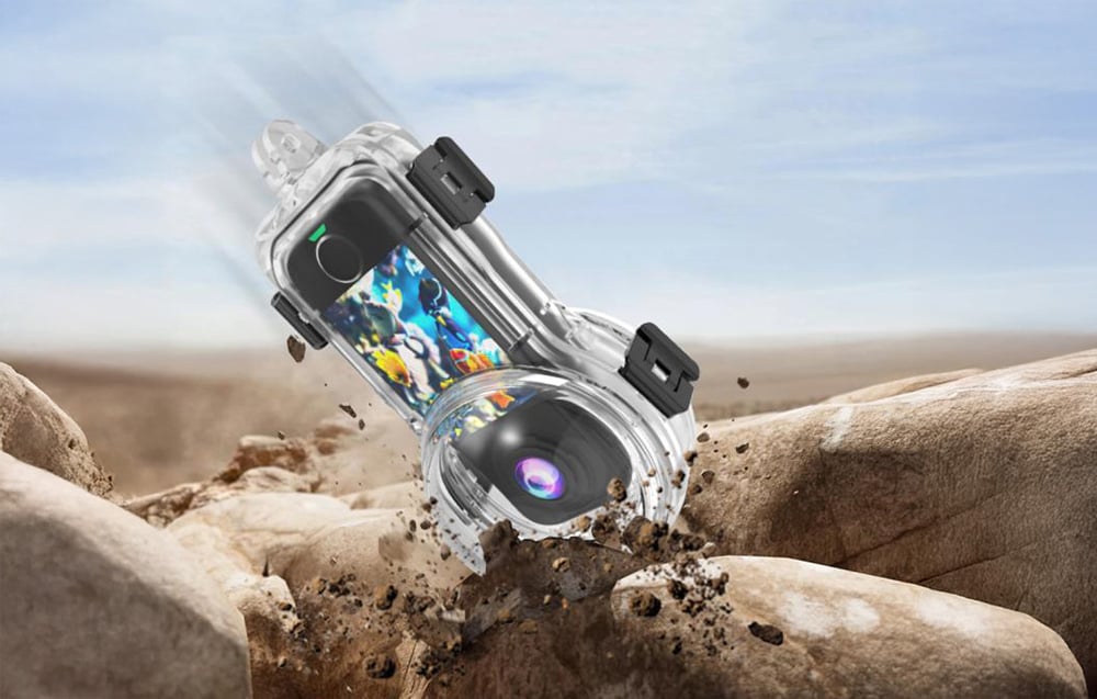 Puluz vízálló búvárház Insta360 X4 Air (akár 50m-ig)-4