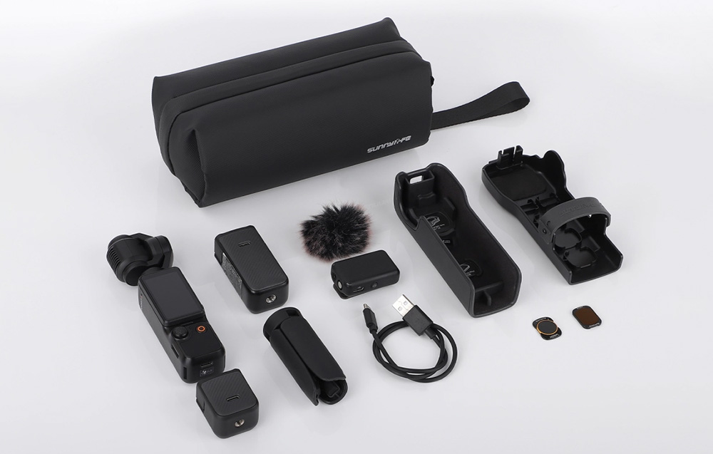 Sunnylife többcélú elektronikai szervező táska (fekete)-2