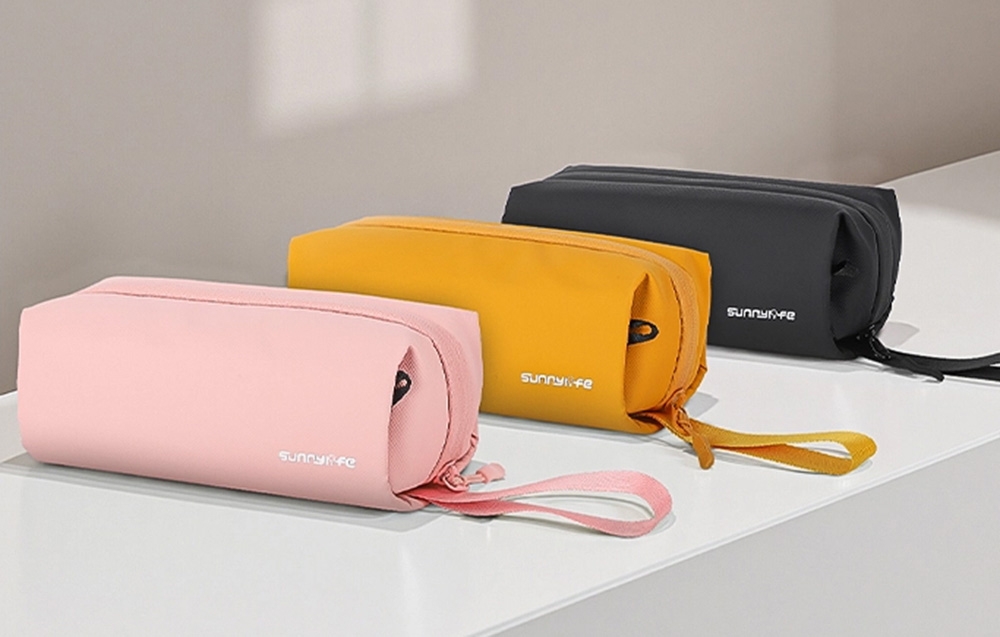 Tárolótáska Sunnylife DJI OSMO 360/ Insta360 GO Ultra/ OP 3/ sportkamerához, okostelefonhoz (sárga)-1