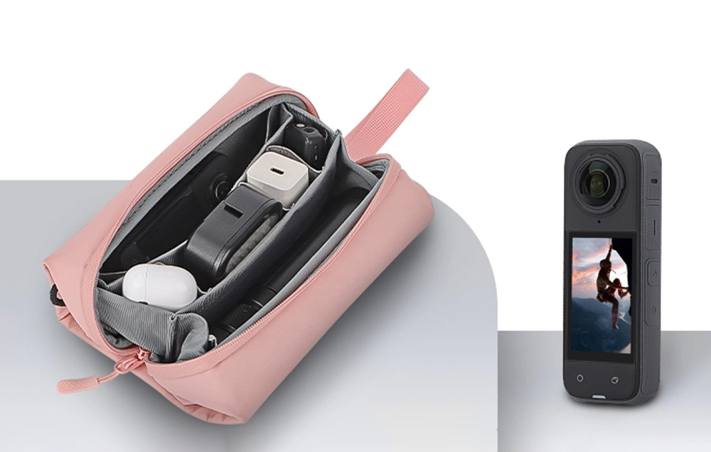 Sunnylife többcélú elektronikai szervező tok (Rózsaszín)-2