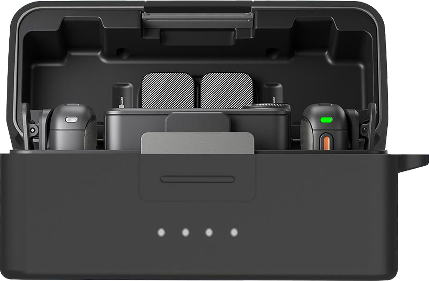 PULUZ szilikon töltő tok védőburkolat DJI Mic 3 (fekete) tok-1