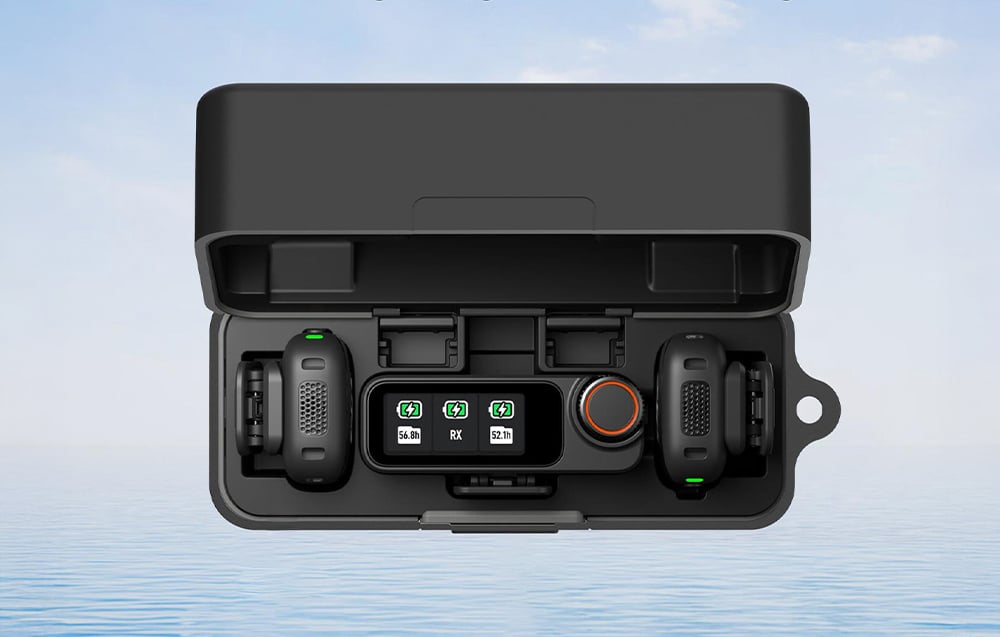 PULUZ szilikon töltő tok védőburkolat DJI Mic 3 (fekete) tok-3