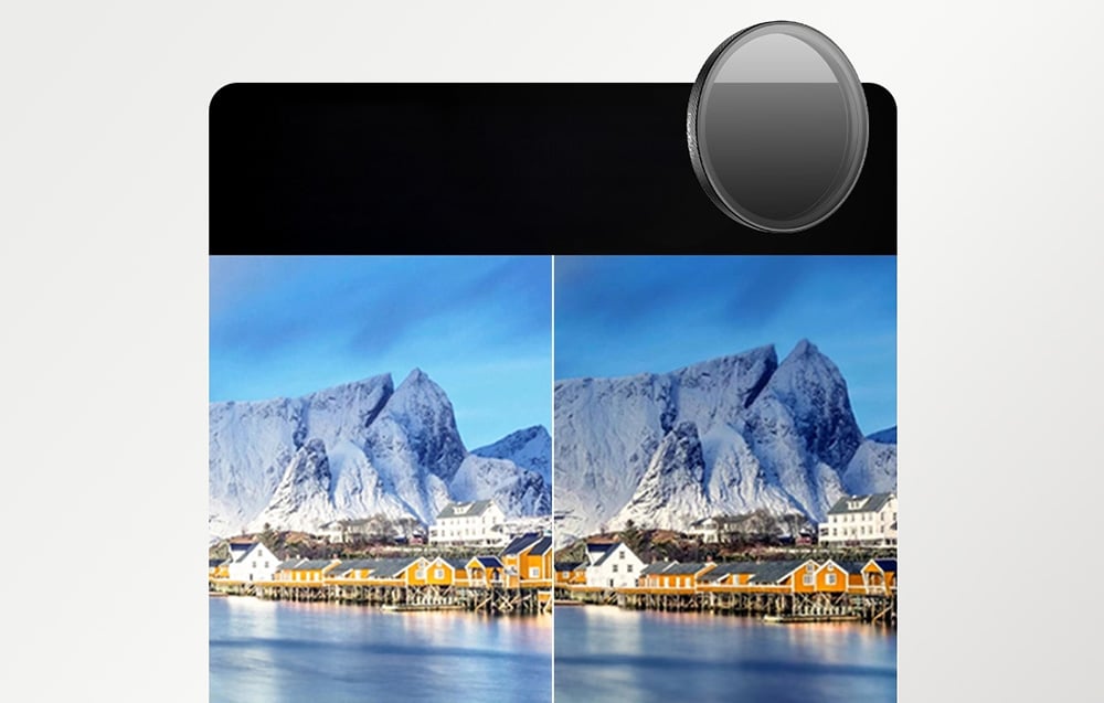 Szűrőkészlet DJI Action 6-hoz (CPL/MCUV/ND8/16/32/64/Fényszennyeződés LPR/Fekete Köd 1/4)-5